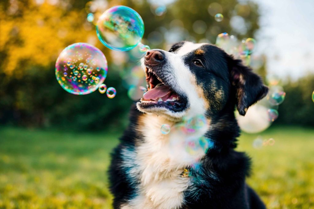 venta de producto para perros y gatos, juguete, Burbujas de sabores para perros